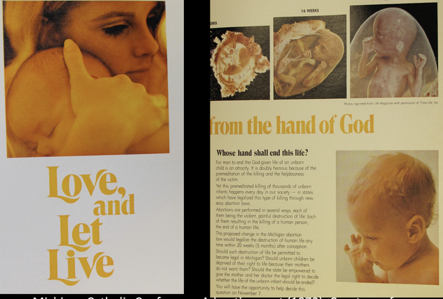 Michigan Catholic Conference Advertisement (1972). Courtesy of the Bentley Historical Library, The University of Michigan.
